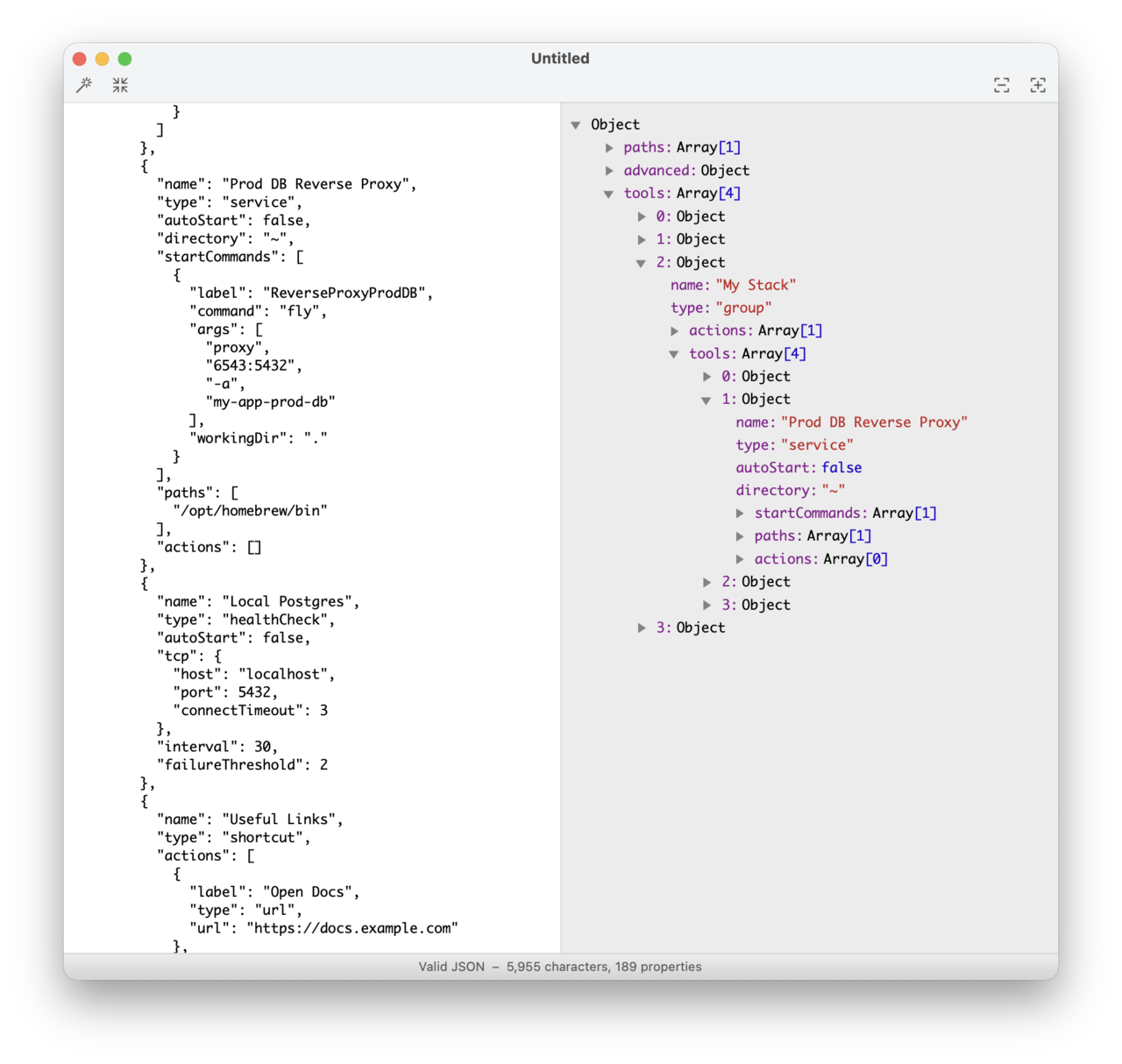 Runyard JSON configuration: config as code
